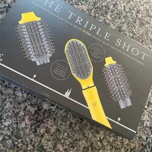 Drybar Triple Shot Blow-Dryer Brush - Yellow and Gray
